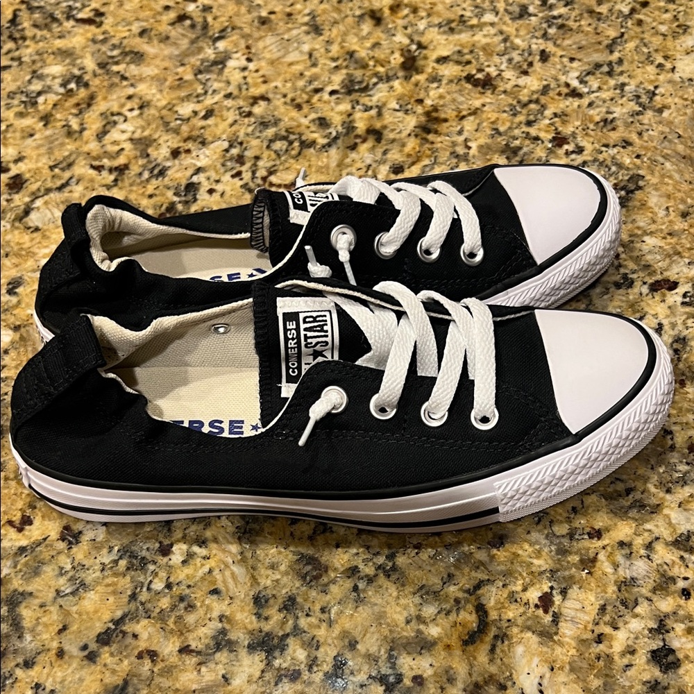 Converse Classic Black and White Sneakers - Picture 2 of 7